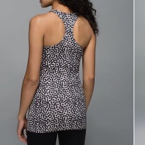 Lululemon Cool Racerback Ace Spot Grain Black Size 4 Women’s